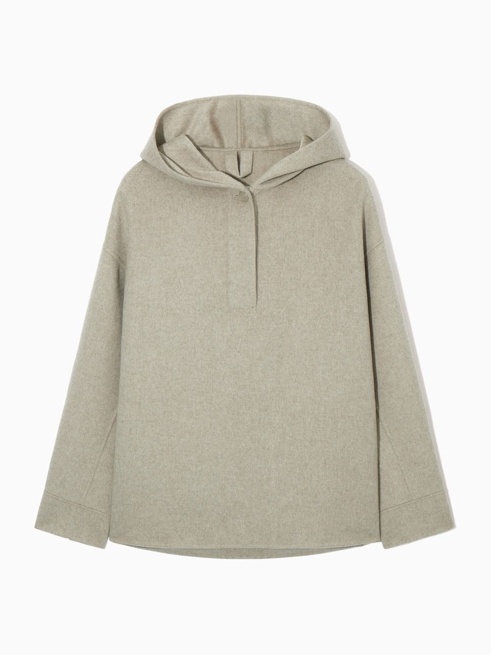 COS Oversized Hooded Wool-Blend Jacket Hoodie